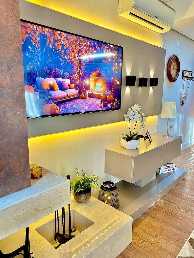 Lindo e aconchegante com lareira cond c/ piscina