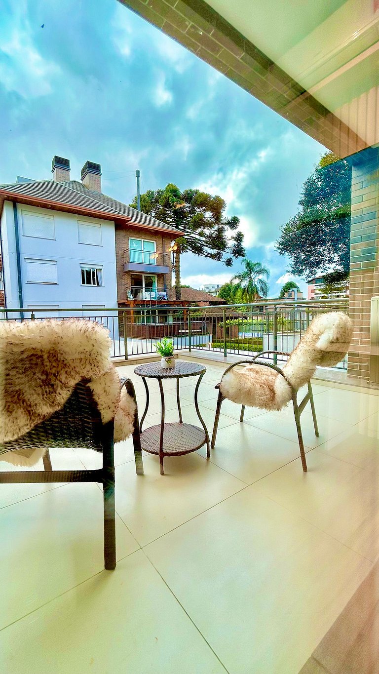 Lindo Apto Garden no Centro de Canela