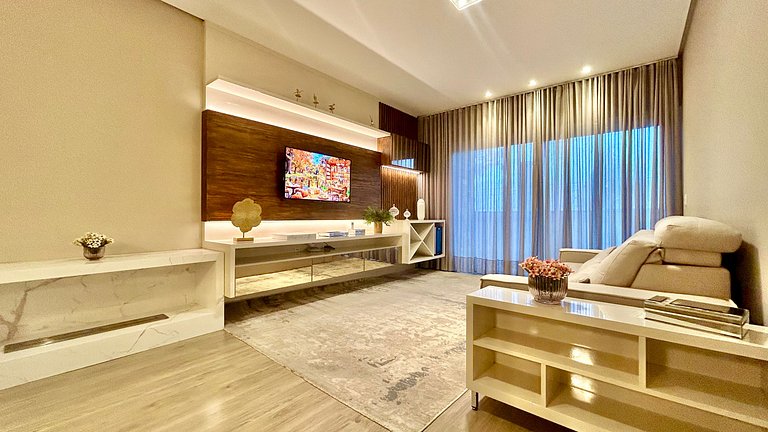 Seu Lar na Serra com Lareira e Piscina aquecida 4min Centro