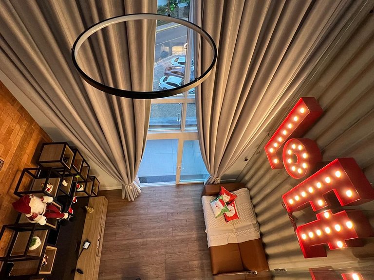 LOFT Exclusivo a 400m da Rua Coberta