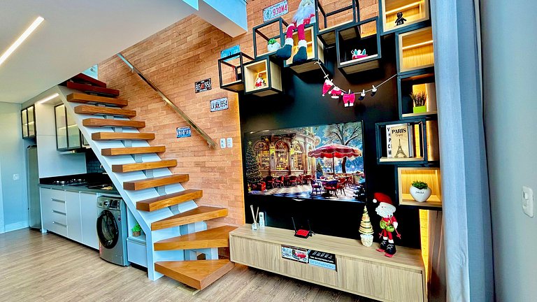 LOFT Exclusivo a 400m da Rua Coberta