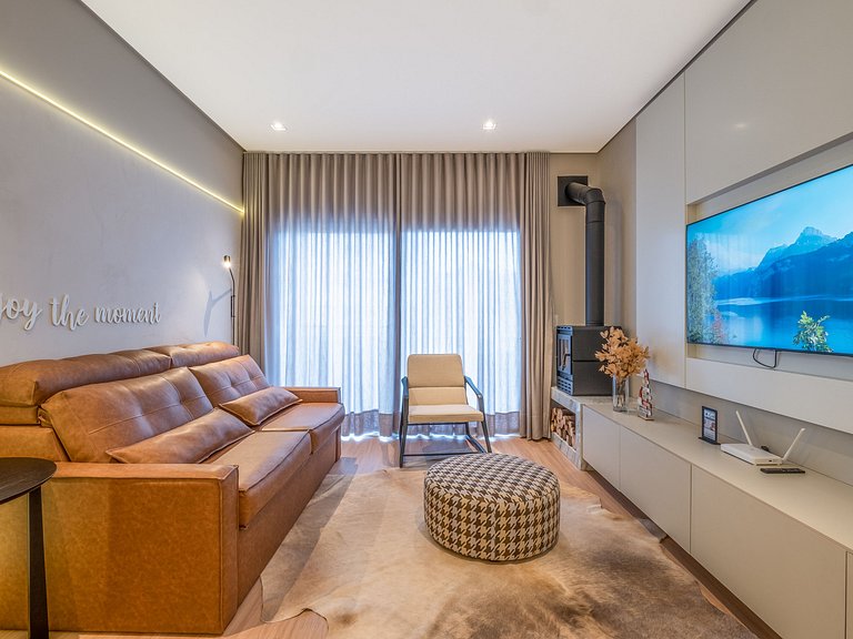 Charme e Lareira no Centro de Gramado