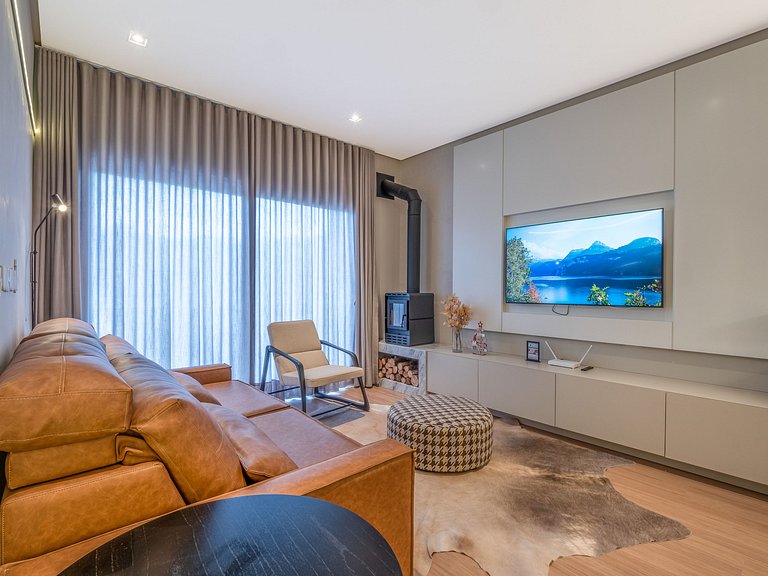 Charme e Lareira no Centro de Gramado