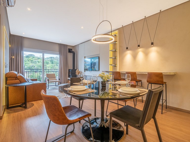 Charme e Lareira no Centro de Gramado