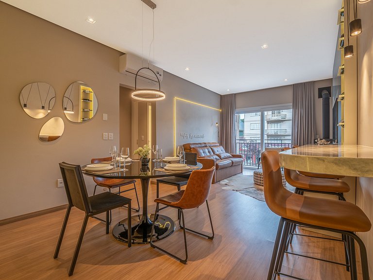 Charme e Lareira no Centro de Gramado