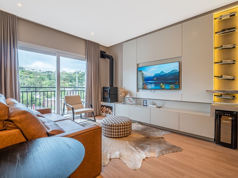 Charme e Lareira no Centro de Gramado