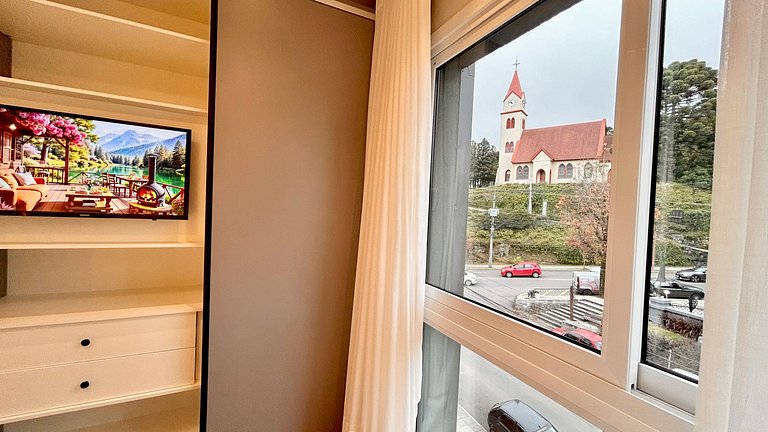 Aconchego e sofisticação a 300m da Rua Coberta