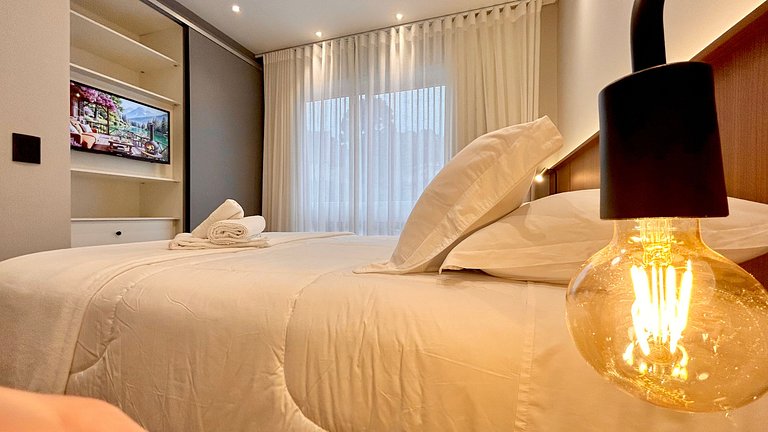 Aconchego e sofisticação a 300m da Rua Coberta