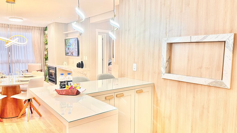 Refúgio Moderno com Lareira em Canela