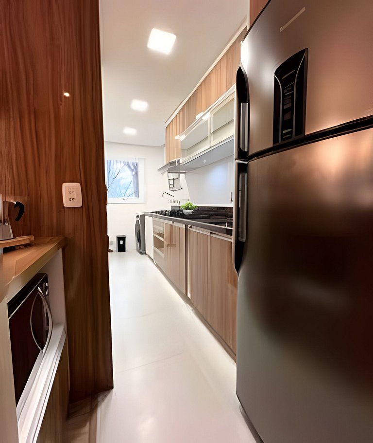 Lindo Apto em cond. com piscina aquecida e ofurô