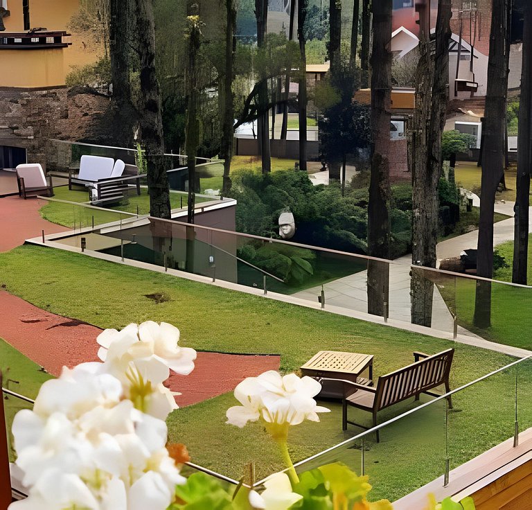 Lindo Apto em cond. com piscina aquecida e ofurô