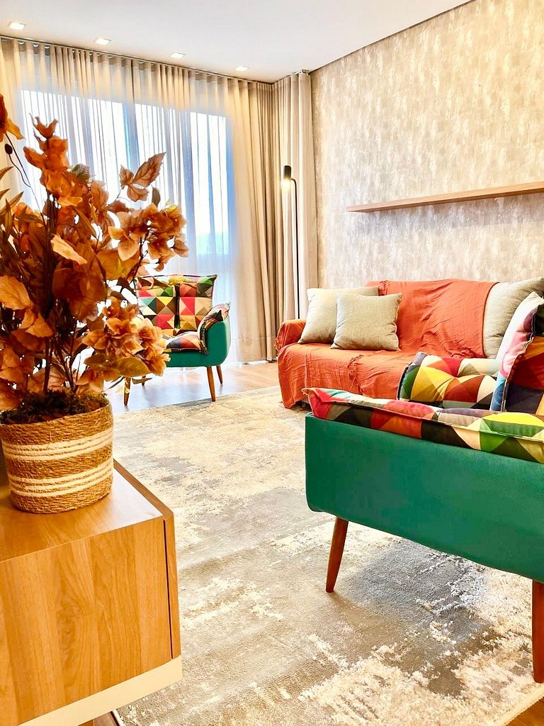 Conforto e Estilo em Canela. 2 suítes com lareira