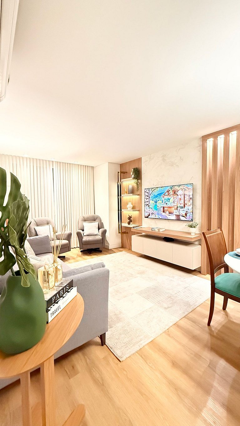 Refúgio em Gramado • 2 quartos Próx. ao Centro