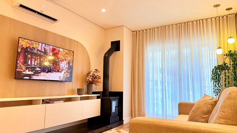 Charme na Borges - 2 suítes c/ lareira