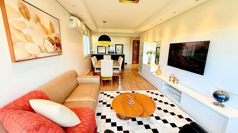 2 Suítes • Vista Sunset • 5min Centro