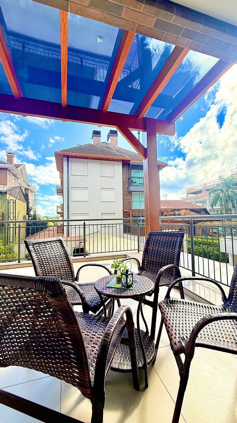 Lindo Apto Garden no Centro de Canela