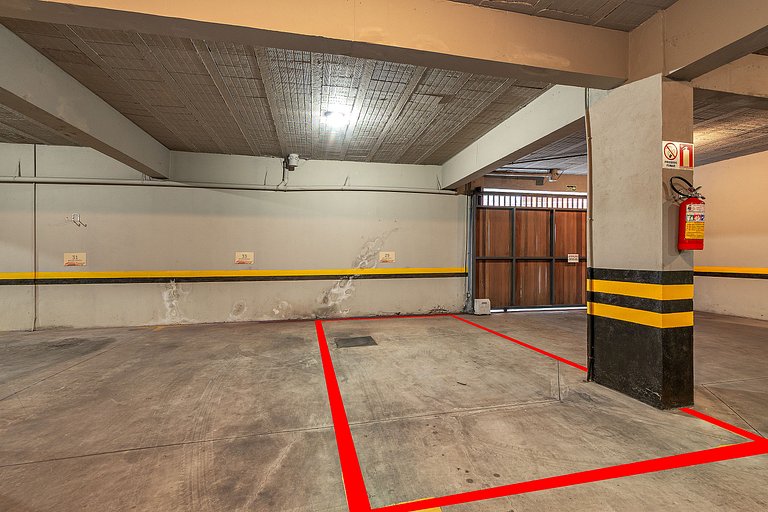 Excelente Apto com lareira e piscina aquecida